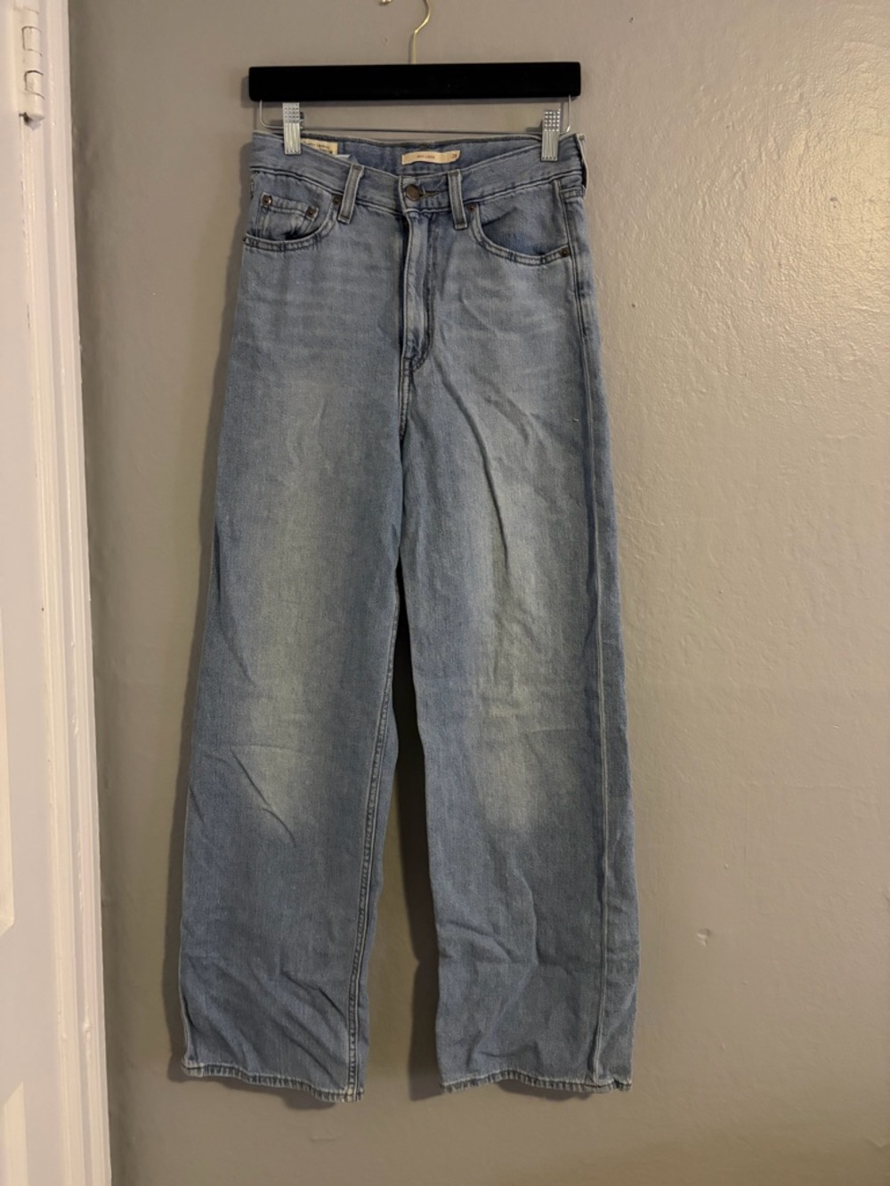 Levi's Light Blue High Rise Wide Leg Jeans